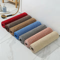 Comfortable Anti-Skid Absorbent Eco-Friendly Coral Fleece Bathroom Rug, Solid Pattern Water-Resistant Mat