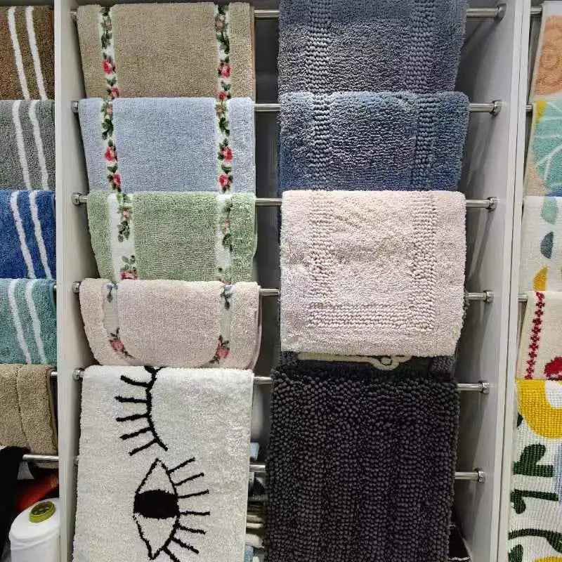 Best Quality Custom Luxury Microfiber Bath Mat, Super Absorbent with TPR Backing for Bedroom & Home Decoration
