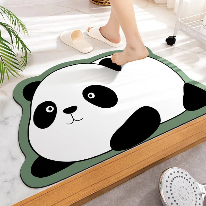 Super Absorbent Quick-Dry Bath Mat, Non-Slip Rubber Back Bathroom Rug for Kitchen, Doormat & Shower