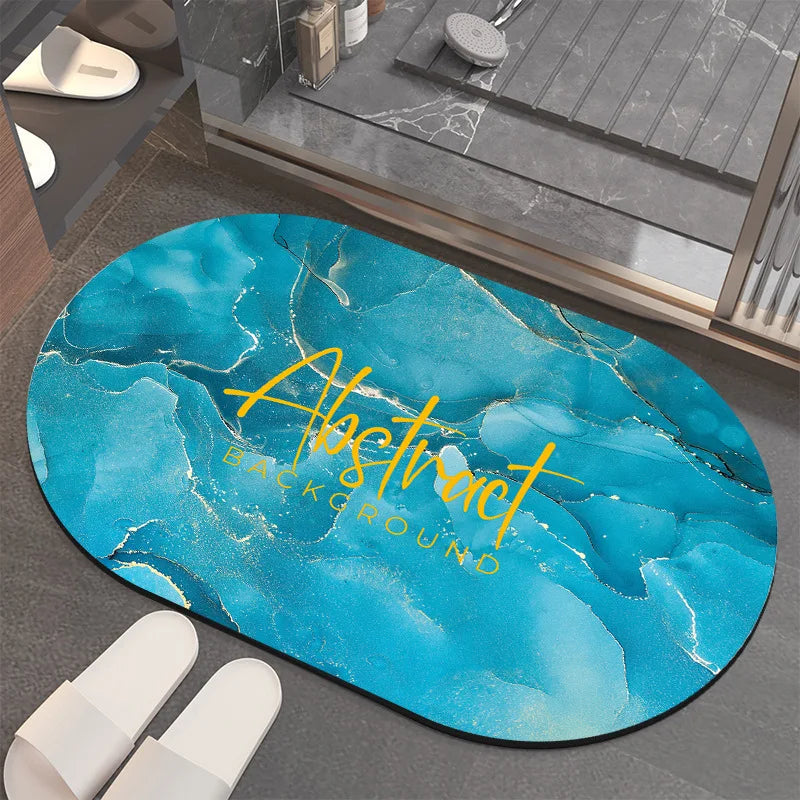 Custom Mould Resistant Non-Slip Bath Mat, Quick-Dry Soft Absorbent Shower Rug for Bathroom Floor