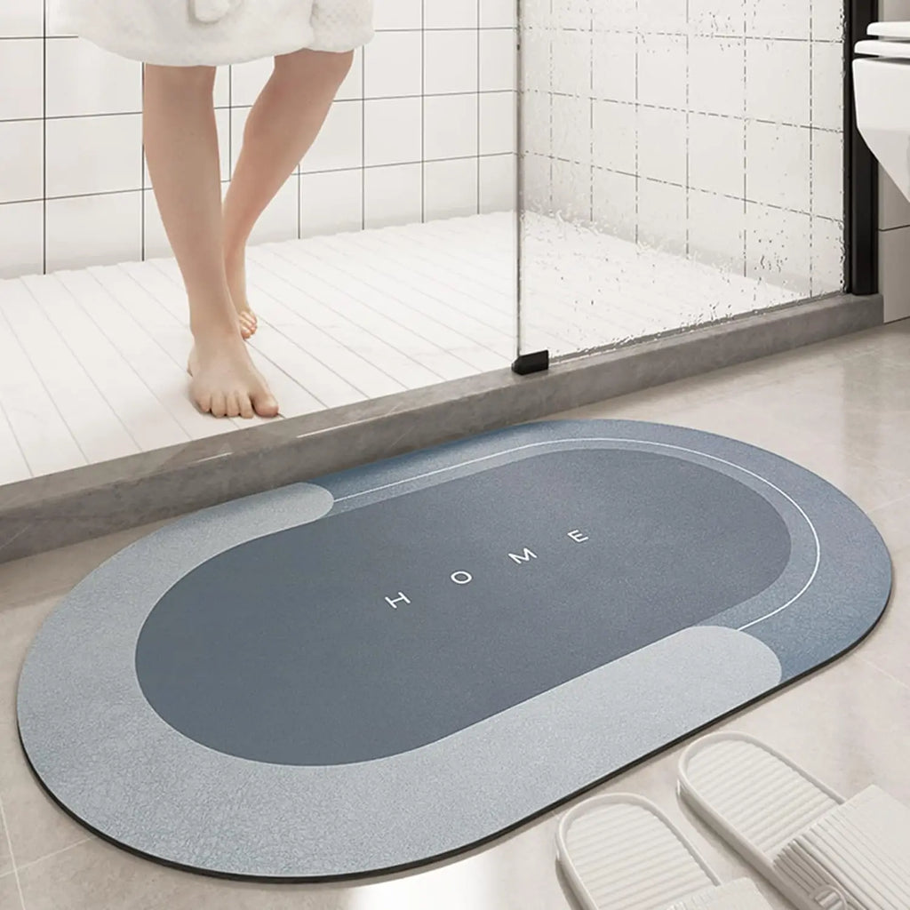 Super Absorbent Quick-Dry Bath Mat, Non-Slip Rubber Back Bathroom Rug for Kitchen, Doormat & Shower