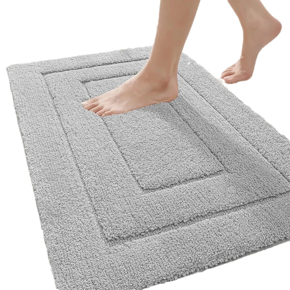 Thickened Absorbent Bathroom Floor Mat, Non-Slip Door Mat Toilet Mat for Household Use