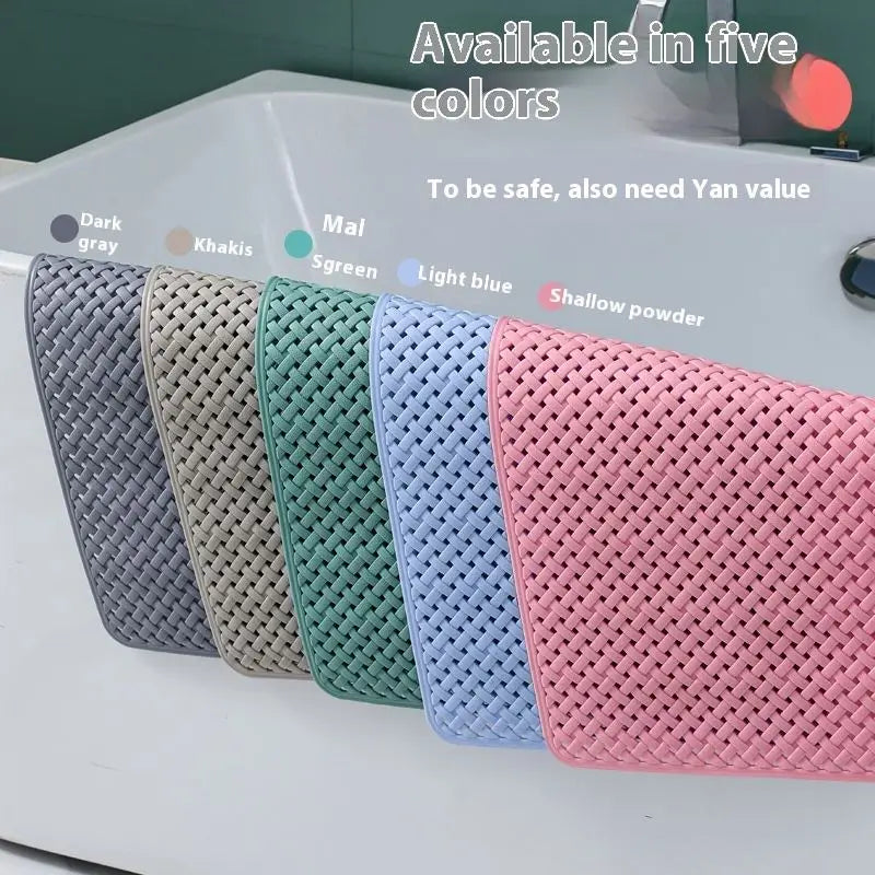 Good Quality Bathroom Mat With Strong Suction Cups Non-slip Silicone Large Bathtub Shower Mats