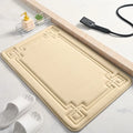 Thickened Embossed Bathroom Mat, Water-Absorbent Non-Slip Carpet for Bathroom
