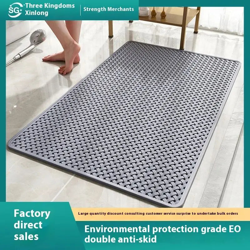 Good Quality Bathroom Mat With Strong Suction Cups Non-slip Silicone Large Bathtub Shower Mats
