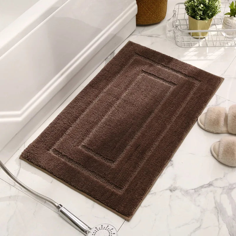 Thickened Absorbent Bathroom Floor Mat, Non-Slip Door Mat Toilet Mat for Household Use