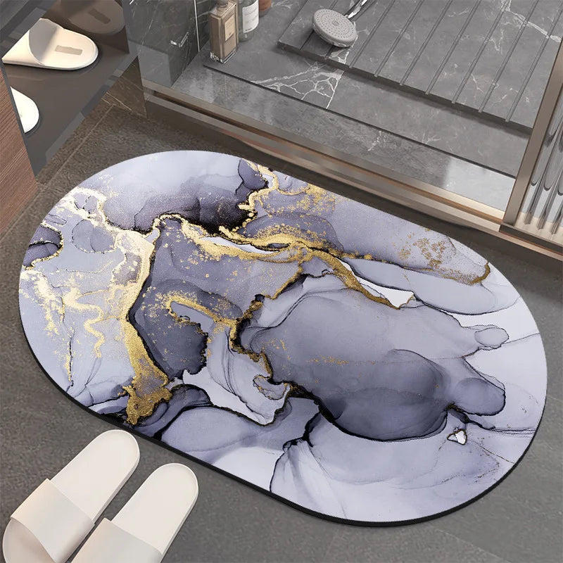 Custom Mould Resistant Non-Slip Bath Mat, Quick-Dry Soft Absorbent Shower Rug for Bathroom Floor