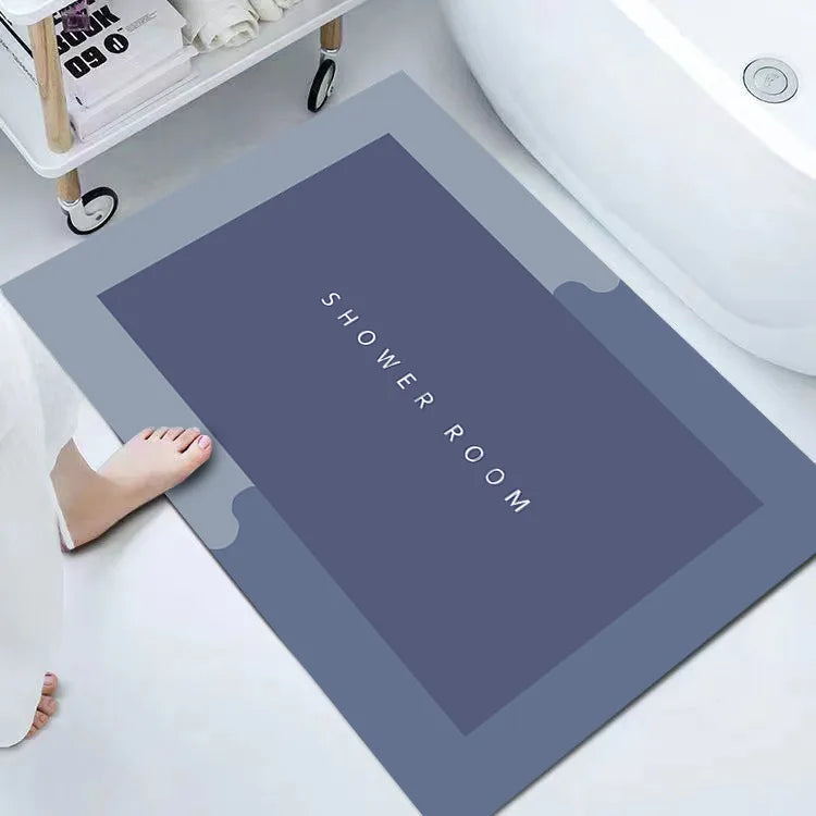 Super Absorbent Quick-Dry Bath Mat, Non-Slip Rubber Back Bathroom Rug for Kitchen, Doormat & Shower
