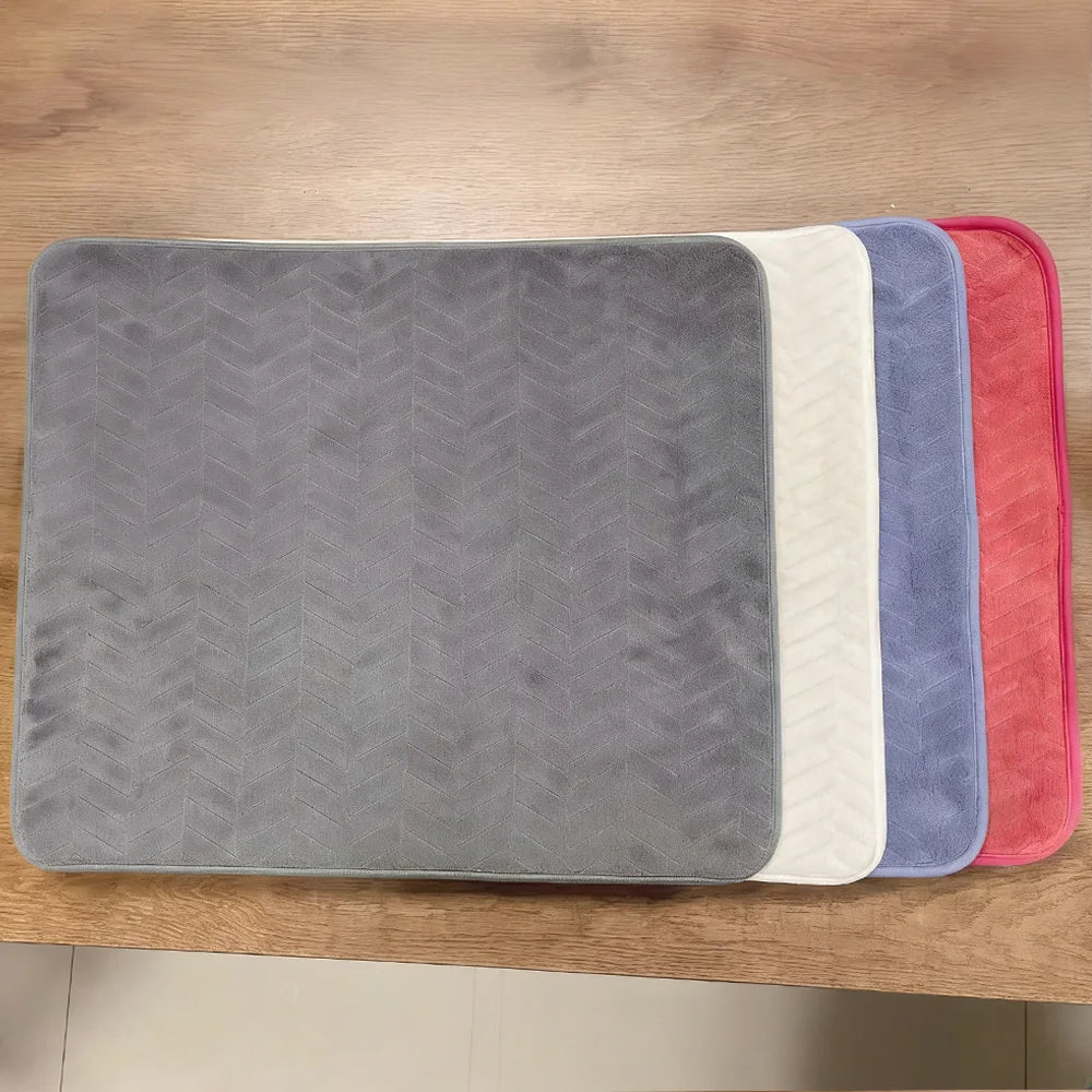 Customizable Water Absorbent Non-Slip Bathroom Floor Mat for Home & Hotel