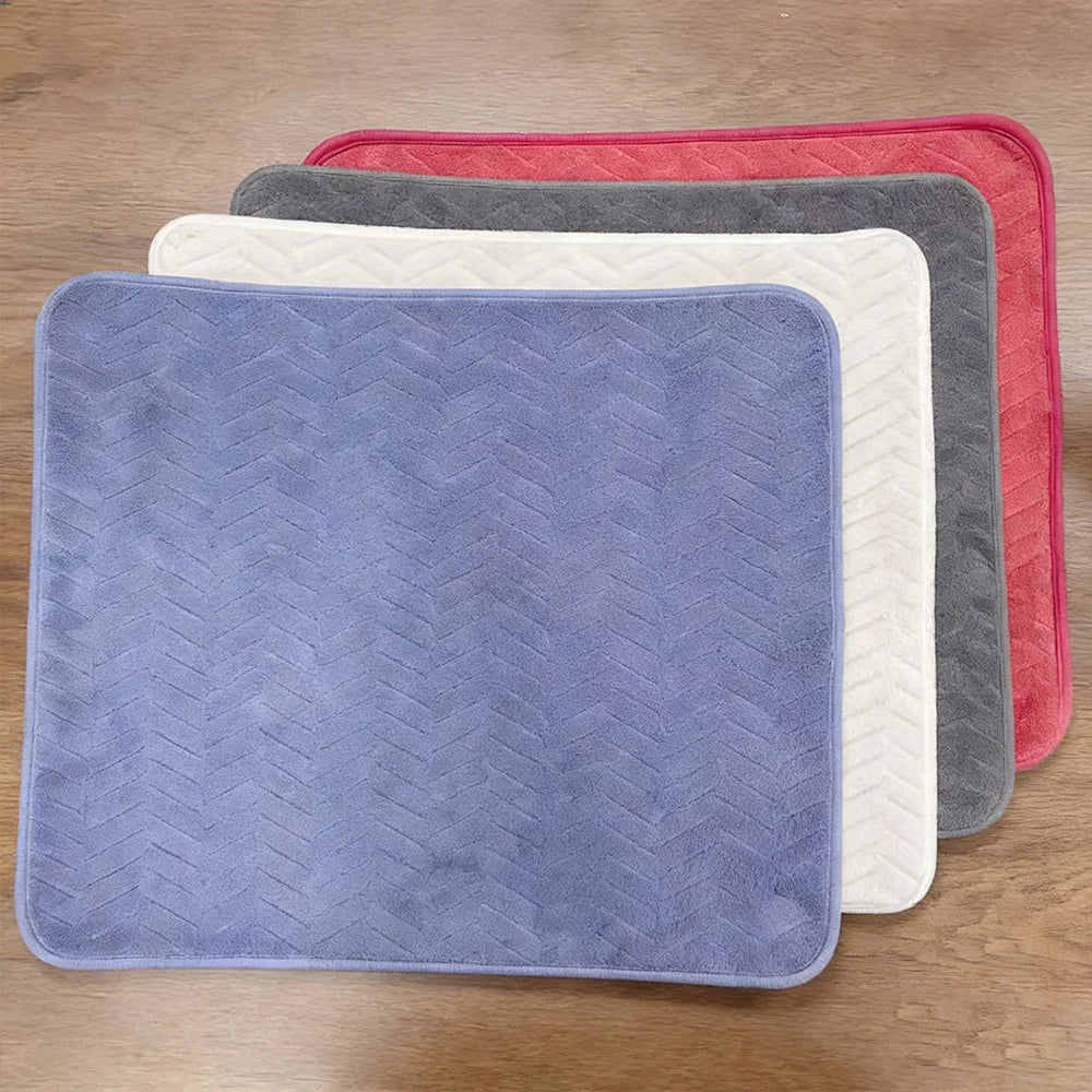 Customizable Water Absorbent Non-Slip Bathroom Floor Mat for Home & Hotel