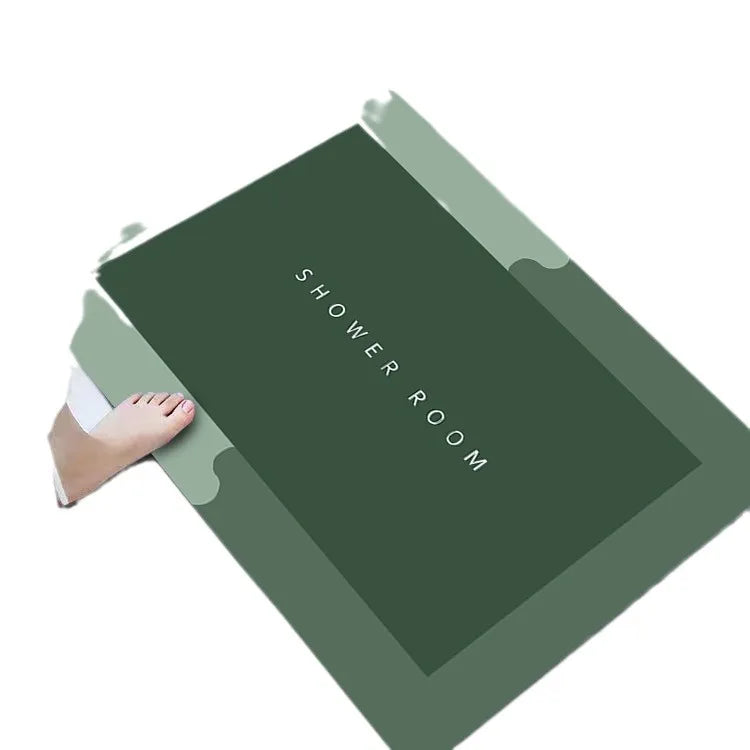 Super Absorbent Quick-Dry Bath Mat, Non-Slip Rubber Back Bathroom Rug for Kitchen, Doormat & Shower