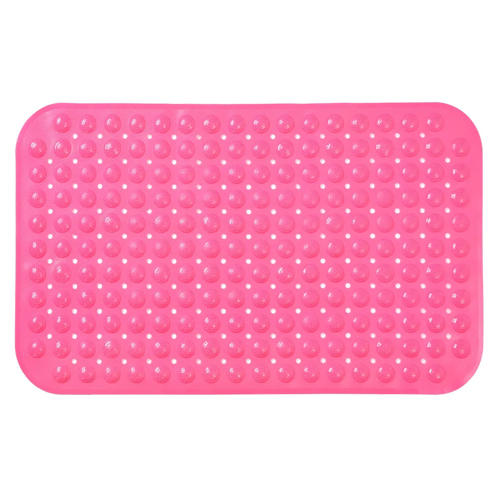 Anti-Slip Waterproof PVC Bathtub Mat, Custom Shape Eco-Friendly Quick-Dry Shower Mat