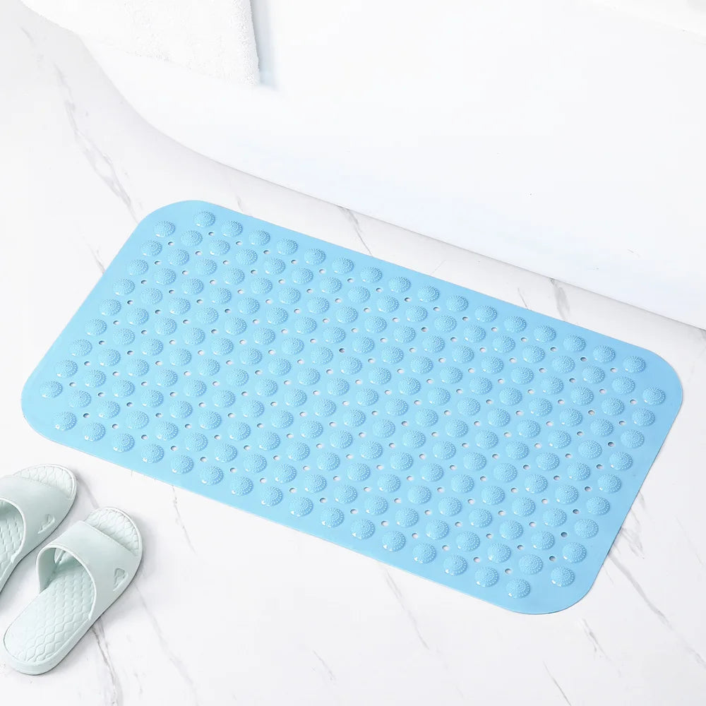 Anti-Slip Waterproof PVC Bathtub Mat, Custom Shape Eco-Friendly Quick-Dry Shower Mat