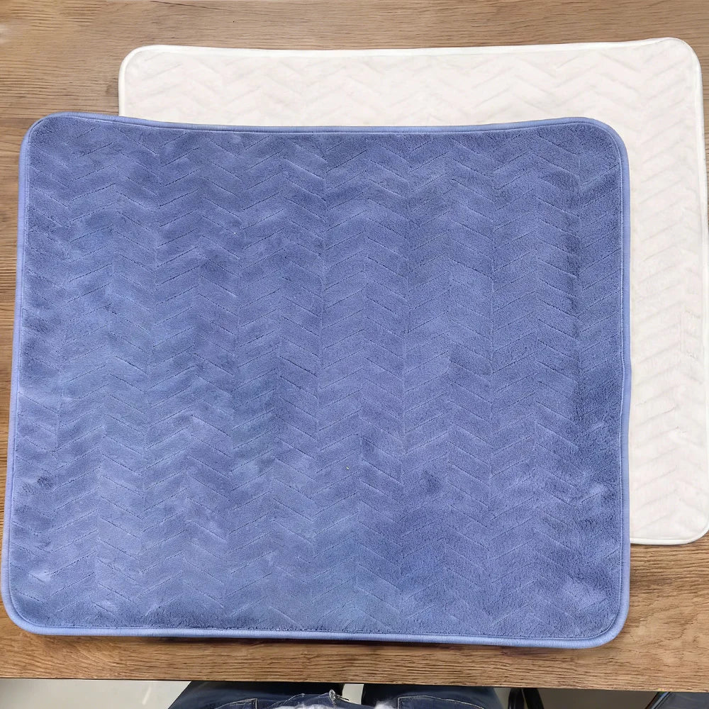 Customizable Water Absorbent Non-Slip Bathroom Floor Mat for Home & Hotel