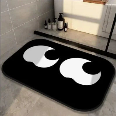 Anti-Slip Diatomite Bath Mat Set, Water Absorbent Diatom Mud Floor Mat for Bathroom & Kitchen