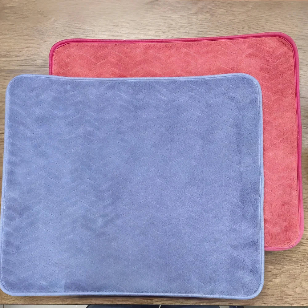 Customizable Water Absorbent Non-Slip Bathroom Floor Mat for Home & Hotel