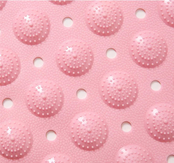 Anti-Slip Waterproof PVC Bathtub Mat, Custom Shape Eco-Friendly Quick-Dry Shower Mat