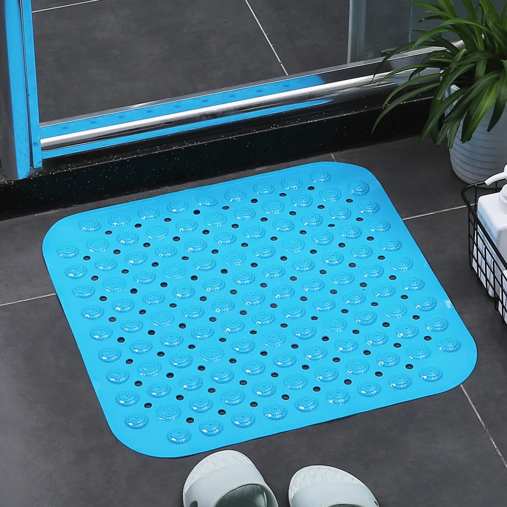 Anti-Slip Waterproof PVC Bathtub Mat, Custom Shape Eco-Friendly Quick-Dry Shower Mat