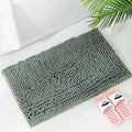Extra Soft Chenille Polyester Bathroom Rug, Absorbent Quick Dry Bath Mat with Polypropylene Backing