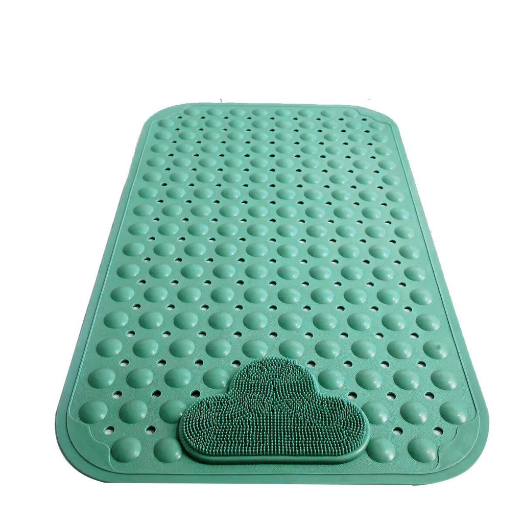 Non-Slip Soft TPE Bath Tub Mat, Machine Washable Shower Mat with Drain Holes & Suction Cups